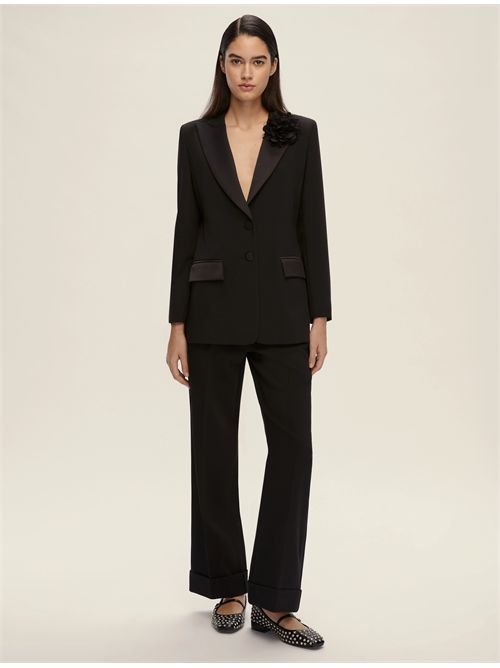 Blazer monopetto con scollo in raso EMME MARELLA | SONNI392/008